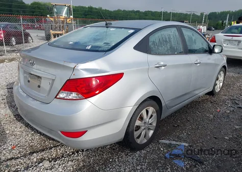 2012 Hyundai Accent Gls из США, поврежденный, VIN KMHCU4AE4CU244228